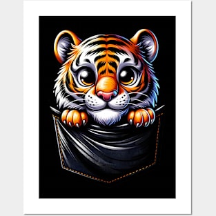 tiger pocket Posters and Art